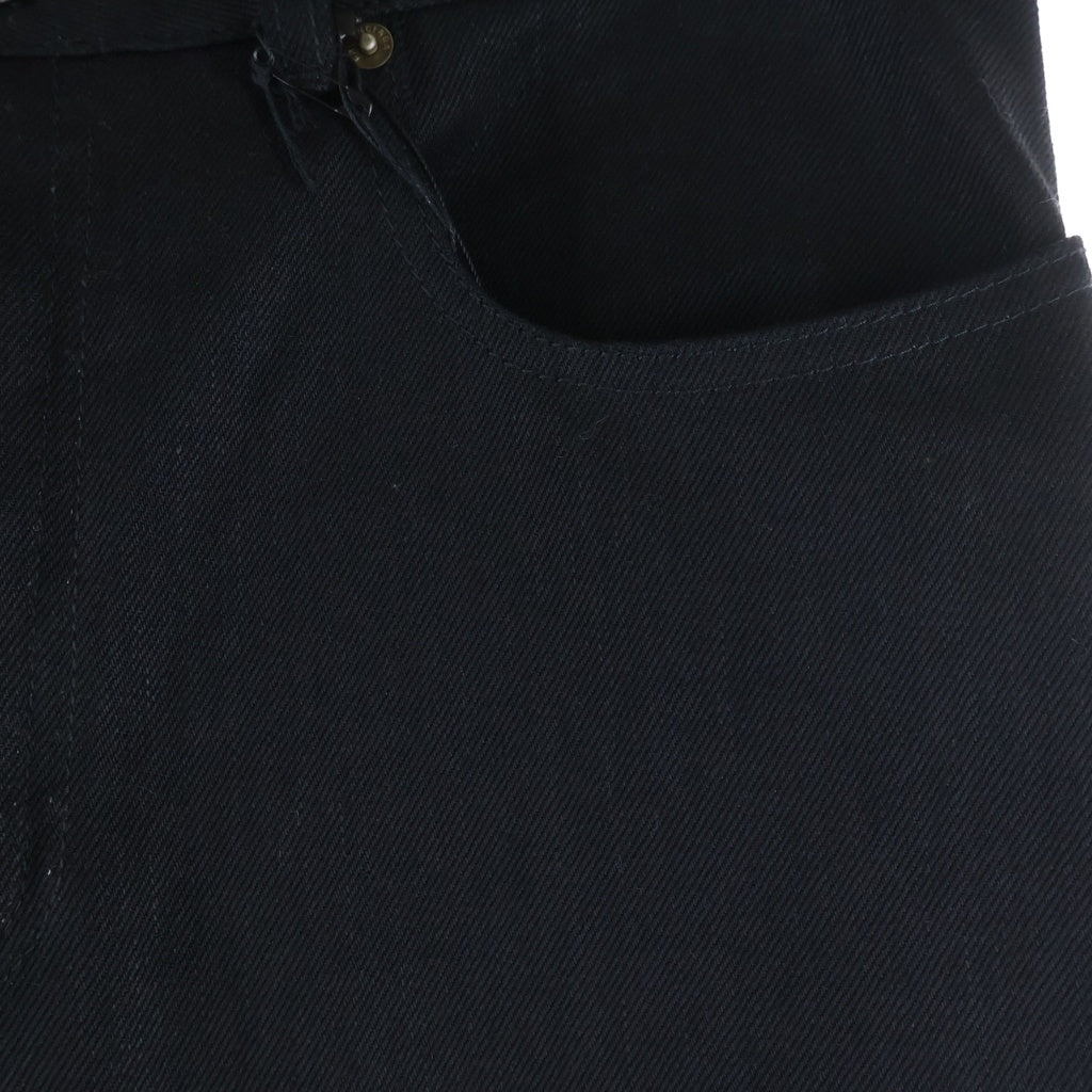 BALENCIAGA(バレンシアガ) 26SS Curved Knee Pants カーブドニーデニムパンツ 857194 TTWA4 ブラック