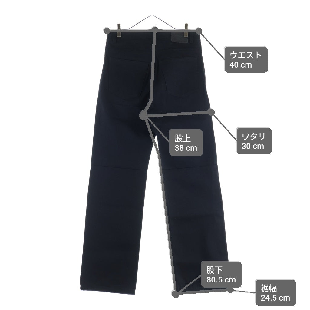 BALENCIAGA(バレンシアガ) 26SS Curved Knee Pants カーブドニーデニムパンツ 857194 TTWA4 ブラック