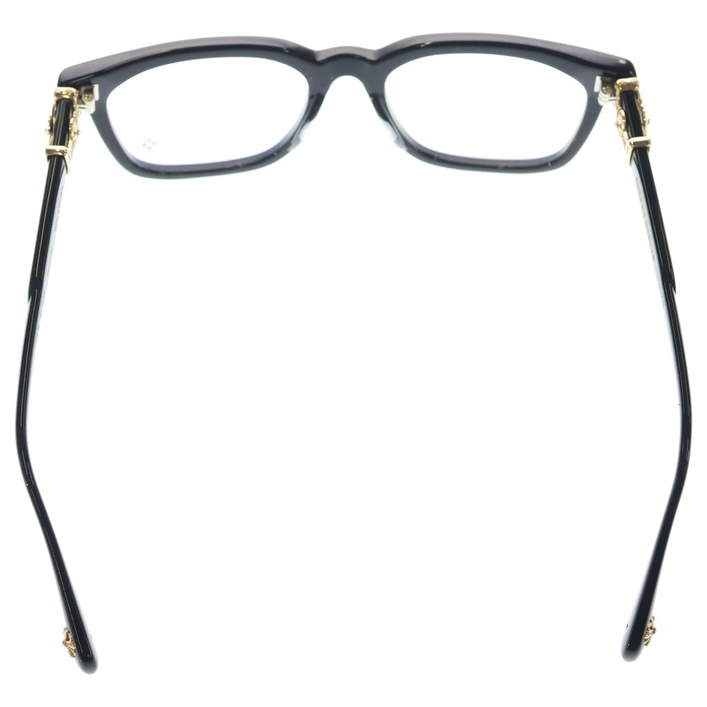 CHROME HEARTS(クロムハーツ) COX UCKER CHクロステンプルサングラス メガネ アイウェア ブラック/ゴールド