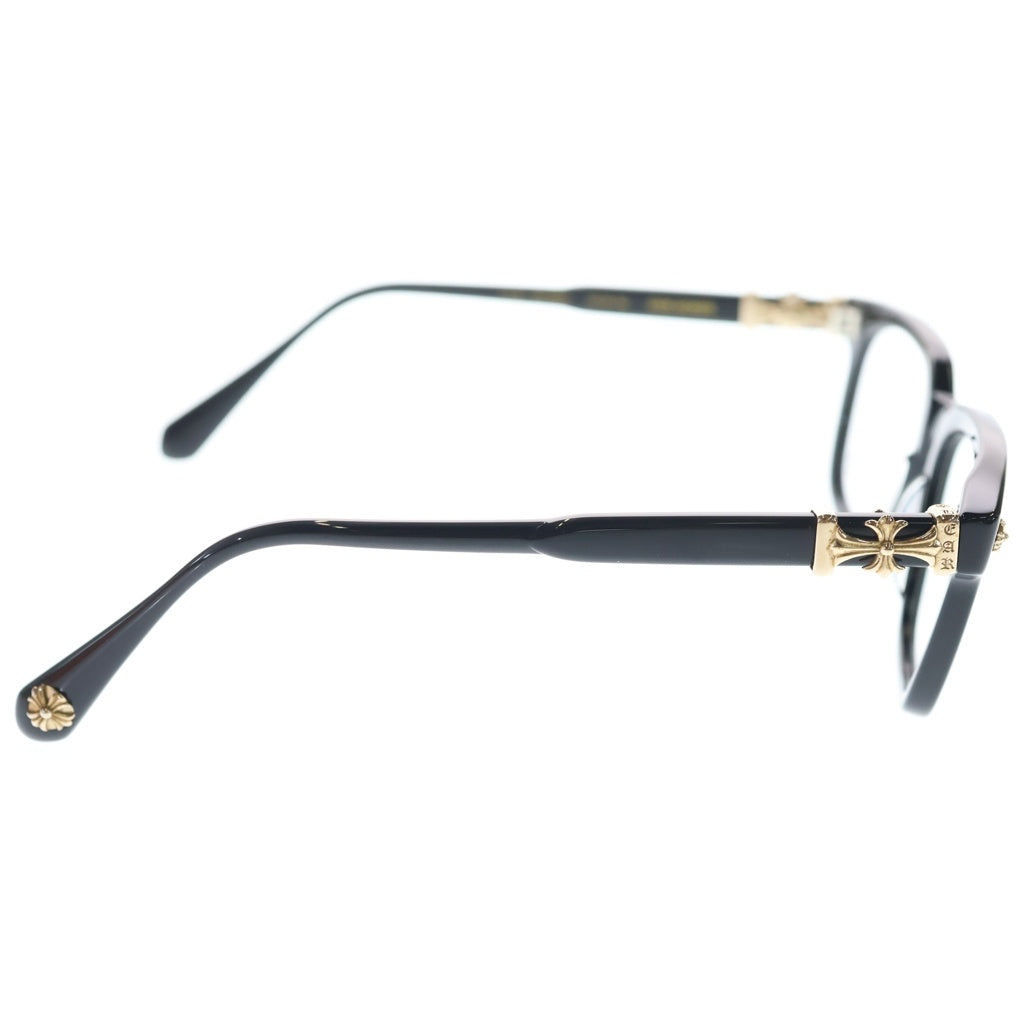 CHROME HEARTS(クロムハーツ) COX UCKER CHクロステンプルサングラス メガネ アイウェア ブラック/ゴールド