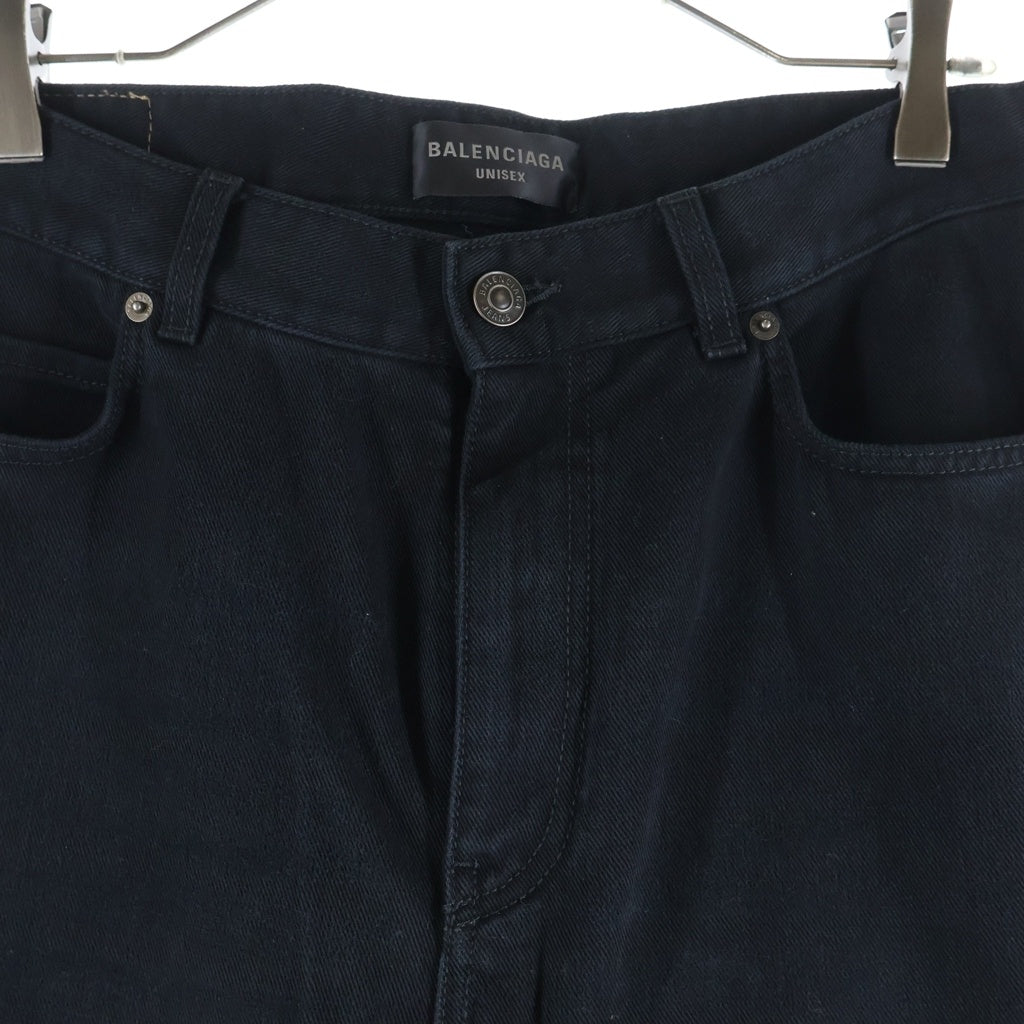 BALENCIAGA(バレンシアガ) 24SS Flared Pants ブーツカットフレアドデニムパンツ 790405 TQW83 ブラック