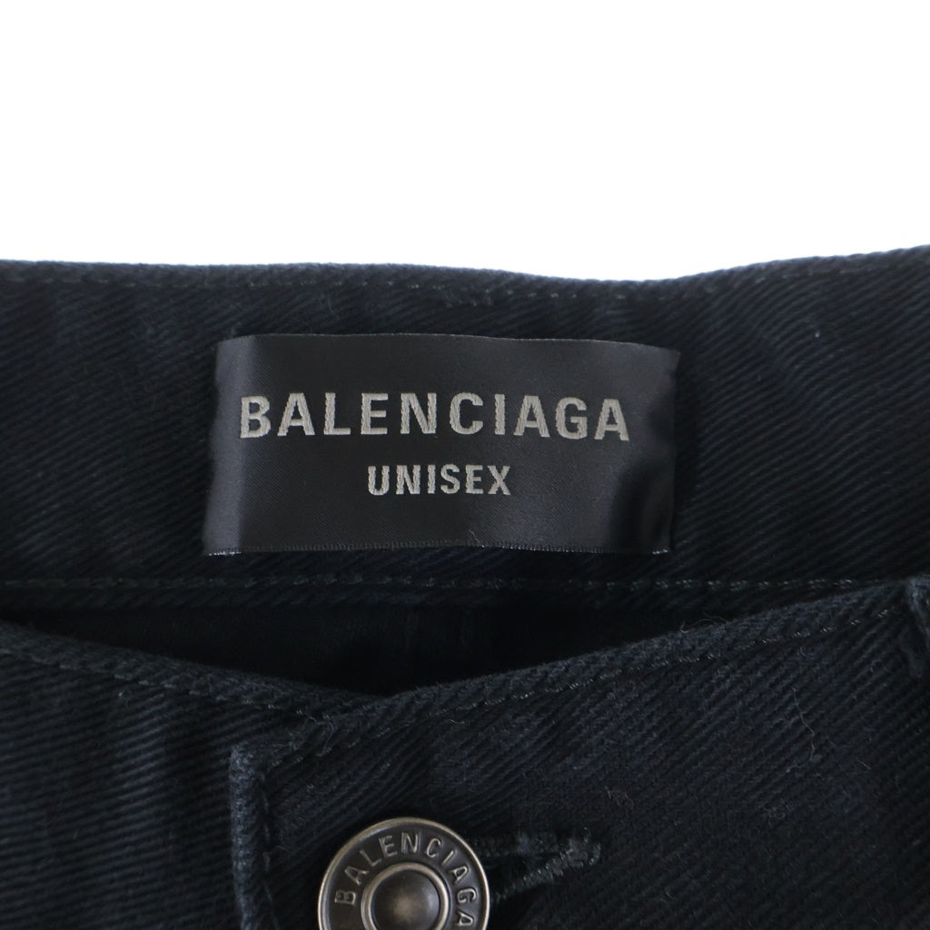 BALENCIAGA(バレンシアガ) 24SS Flared Pants ブーツカットフレアドデニムパンツ 790405 TQW83 ブラック