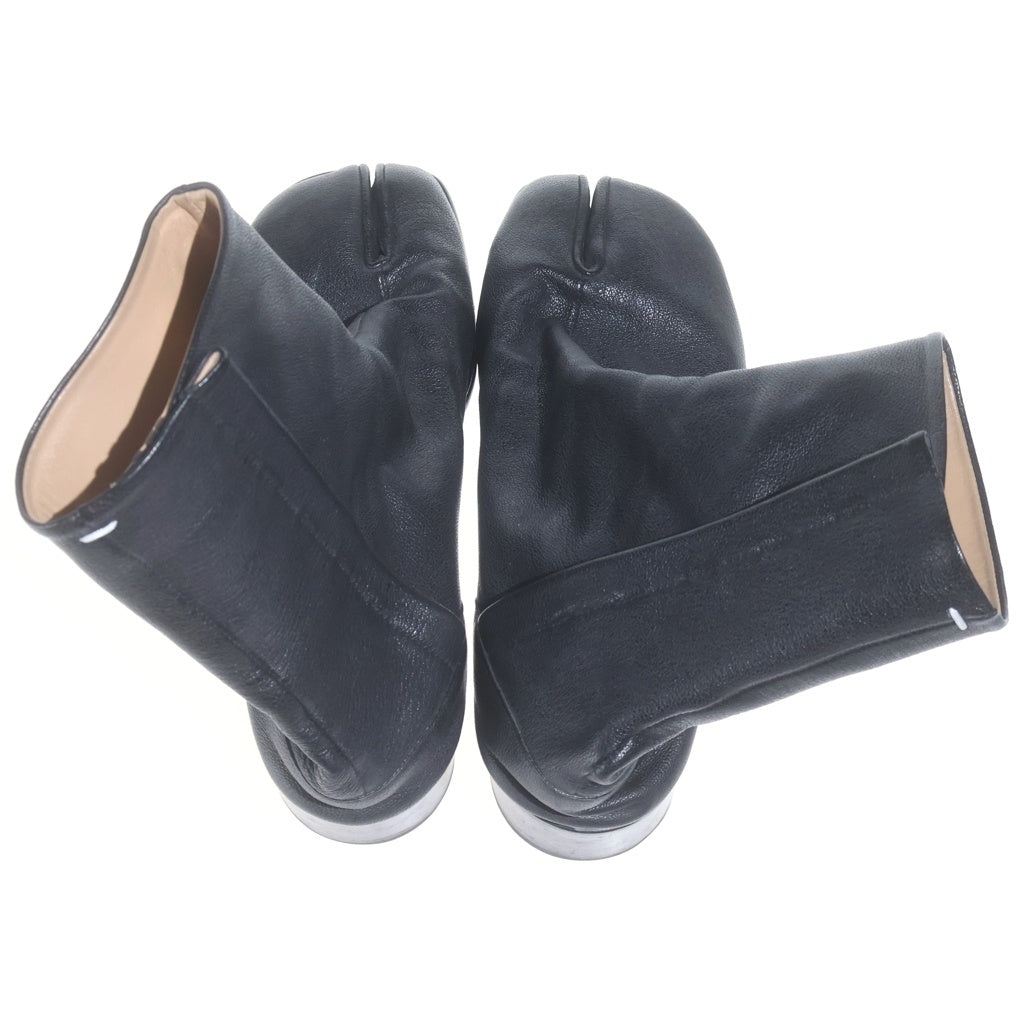 Maison Margiela(メゾンマルジェラ) TABI タビ グレインレザーヒールブーツ 足袋 ブラック