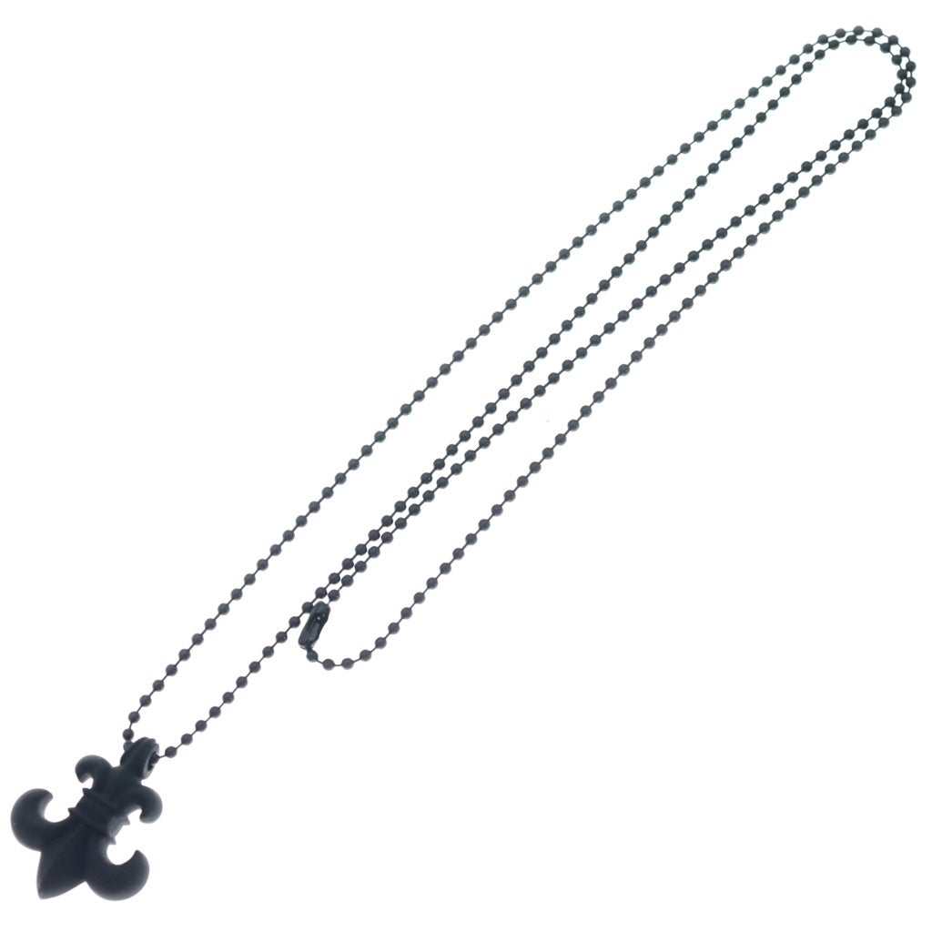 CHROME HEARTS(クロムハーツ) RUBBER FLUER BS フレア ラバーネックレス シリコン ブラック ‐