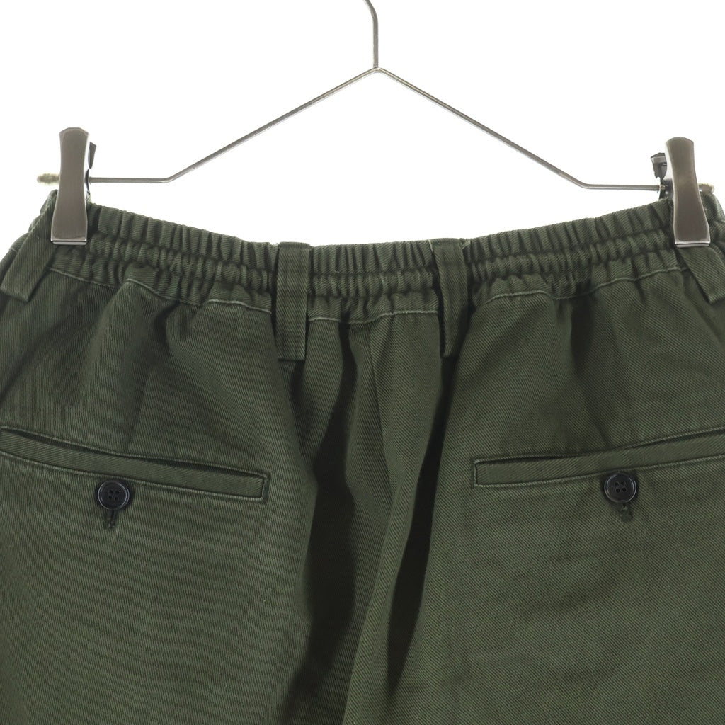 MARNI(マルニ) 23AW コットンギャバジンシャーリング1Pテーパードパンツ PUMU0017A2 UTC278 オリーブ