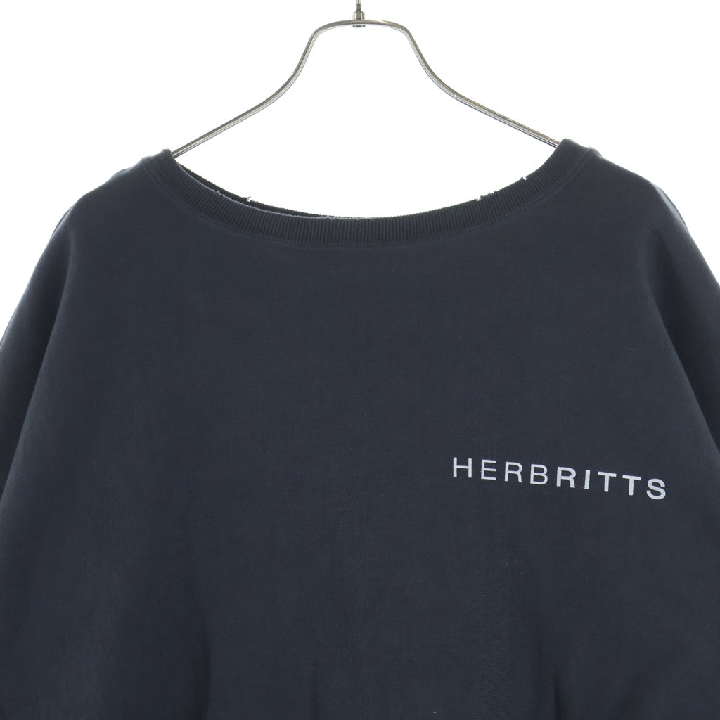 BOWWOW(バウワウ) ×HERB RITTS NEITH WITH TUMBLEWEED SWT グラフィックプリントヴィンテージ加工スウェットトレーナー グレー