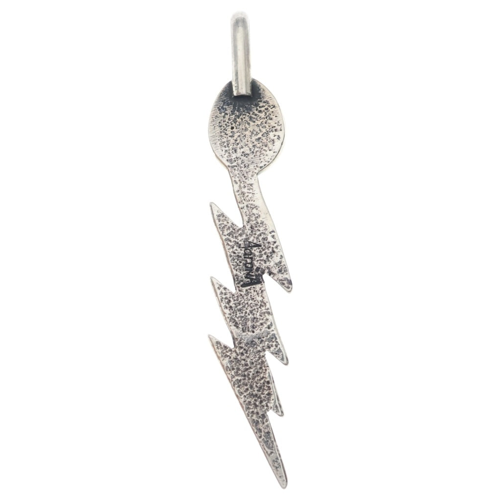 INDIAN JEWELRY(インディアンジュエリー) ナバホ族 Aaron Anderson アーロン・アンダーソン作 ターコイズ付きペンダントトップ シルバー