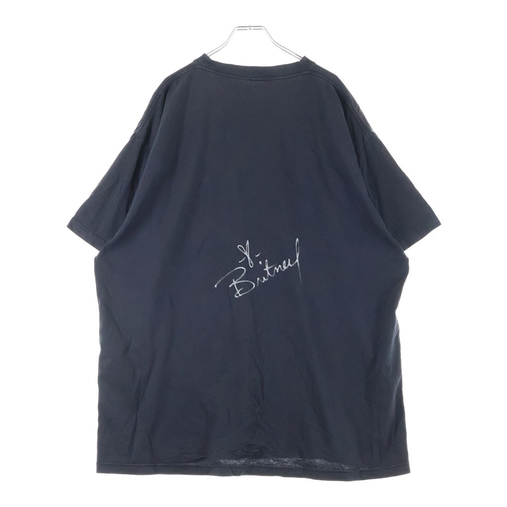 BALENCIAGA(バレンシアガ) 26SS Britney Spears T-Shirt ブリトニースピアーズ フェード加工オーバーサイズプリント半袖Tシャツ 850345 TTVJ6 ブラック