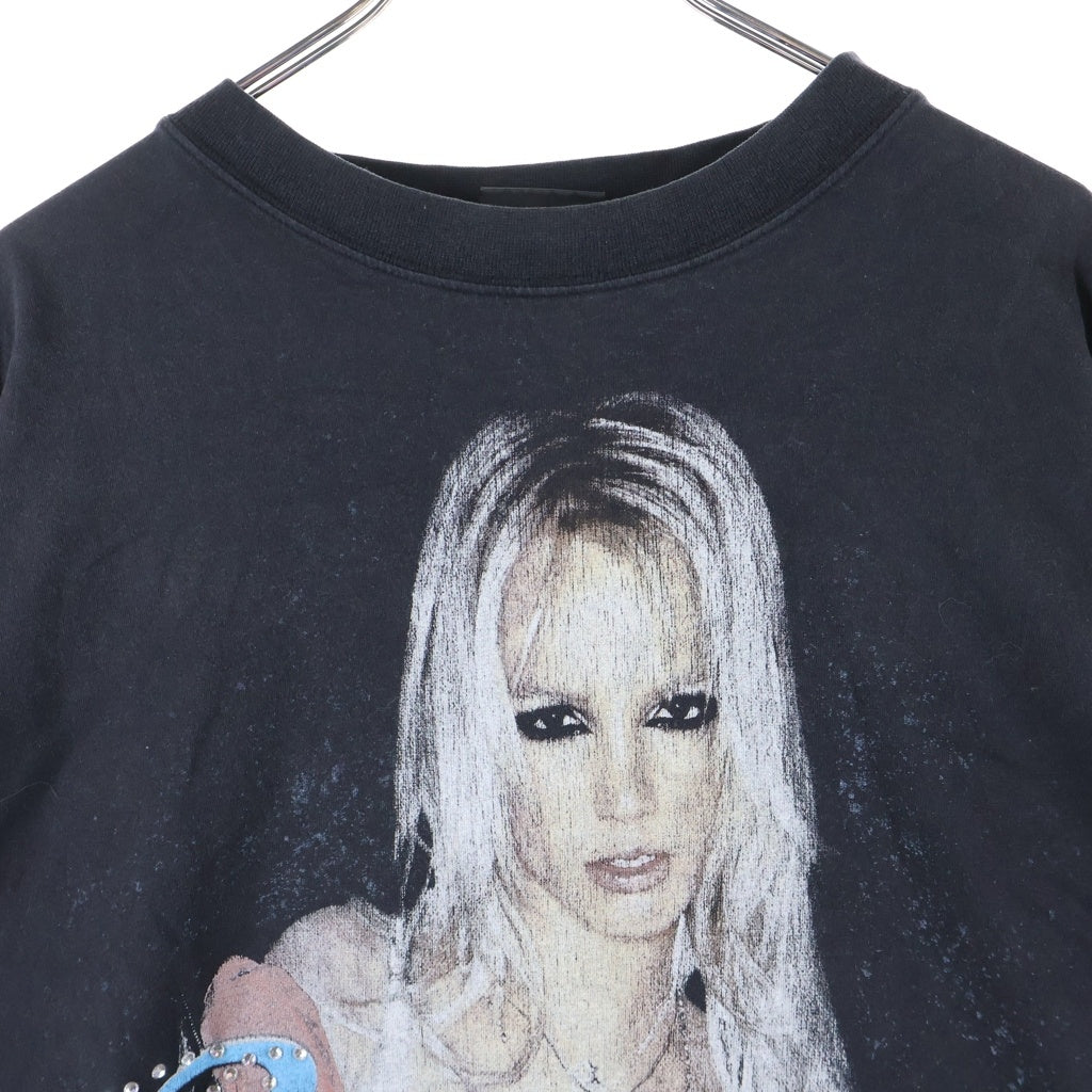 BALENCIAGA(バレンシアガ) 26SS Britney Spears T-Shirt ブリトニースピアーズ フェード加工オーバーサイズプリント半袖Tシャツ 850345 TTVJ6 ブラック