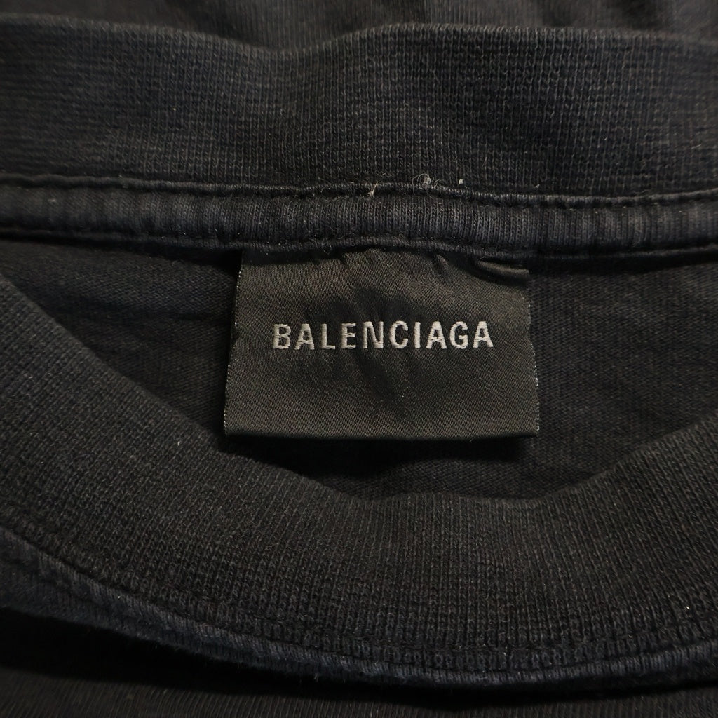 BALENCIAGA(バレンシアガ) 26SS Britney Spears T-Shirt ブリトニースピアーズ フェード加工オーバーサイズプリント半袖Tシャツ 850345 TTVJ6 ブラック