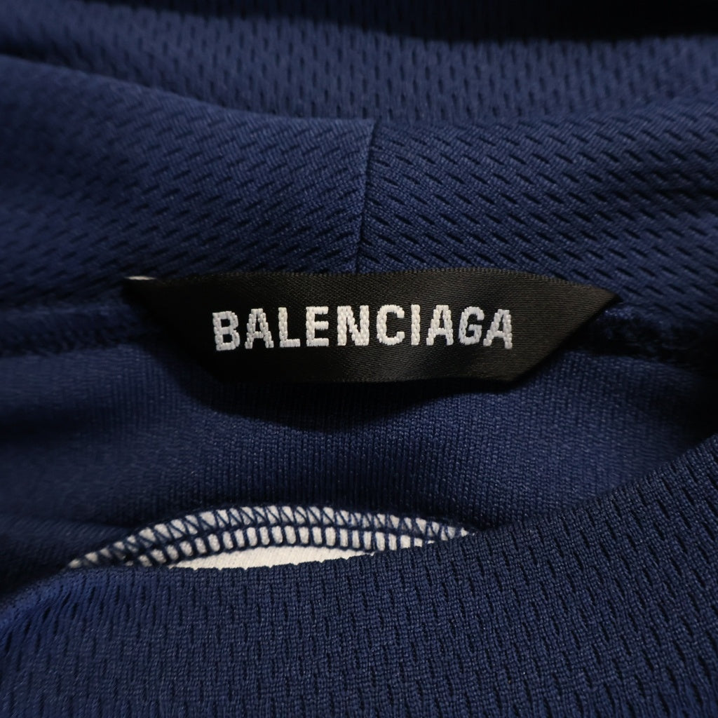 BALENCIAGA(バレンシアガ) 20AW SOCCER T-Shirt サッカーユニフォームロゴ半袖Tシャツ 641664 TJV05 ブルー