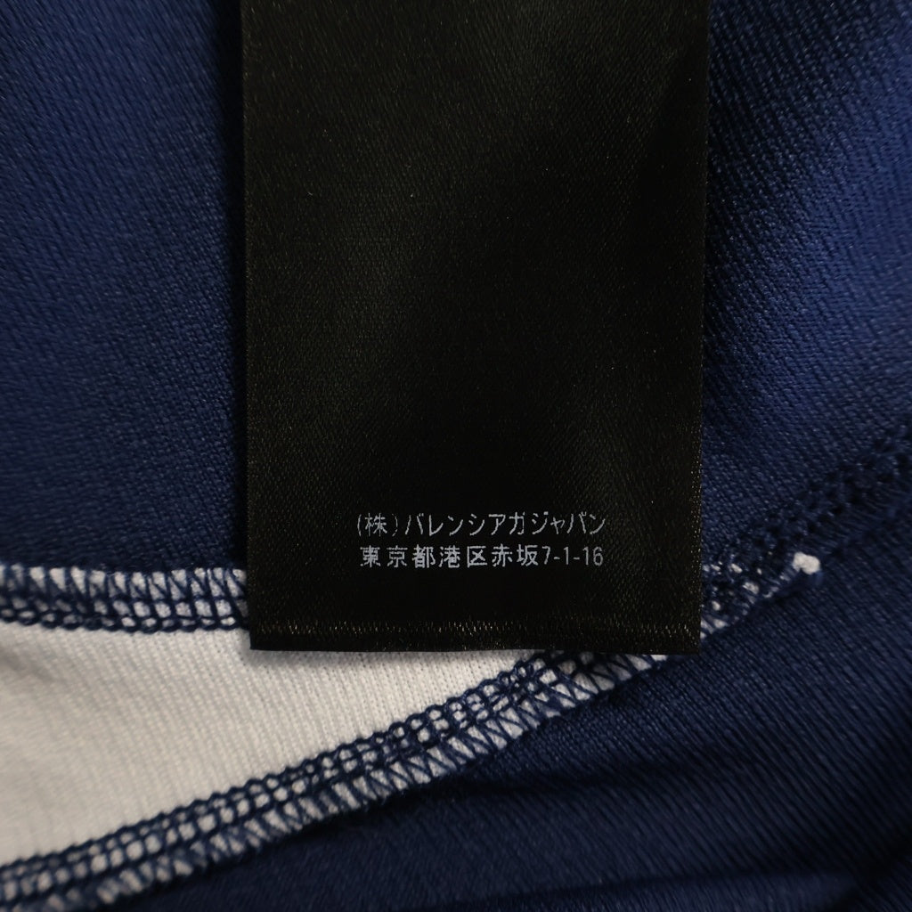 BALENCIAGA(バレンシアガ) 20AW SOCCER T-Shirt サッカーユニフォームロゴ半袖Tシャツ 641664 TJV05 ブルー