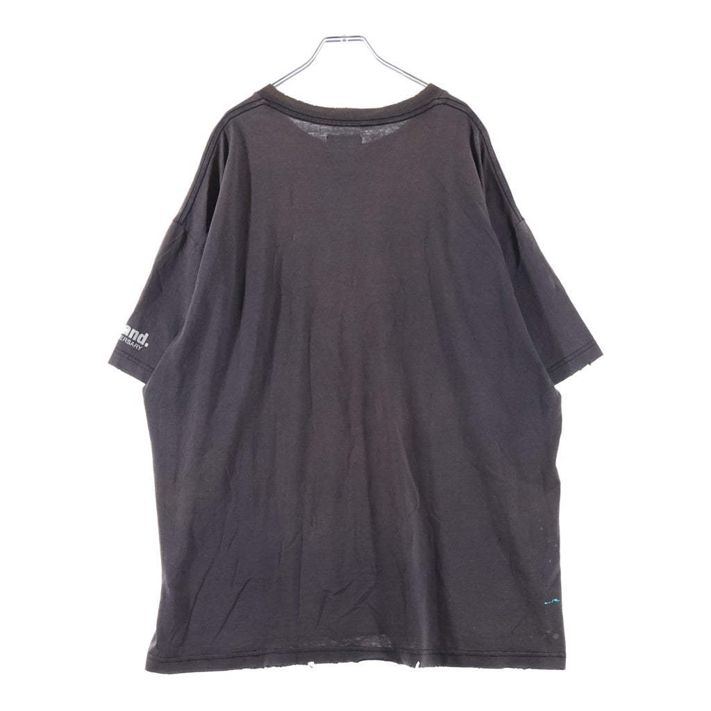 GALLERY DEPT.(ギャラリーデプト) ×Firsthand 1 Year Anniversary ヴィンテージフェード加工ロゴプリント半袖Tシャツ グレー