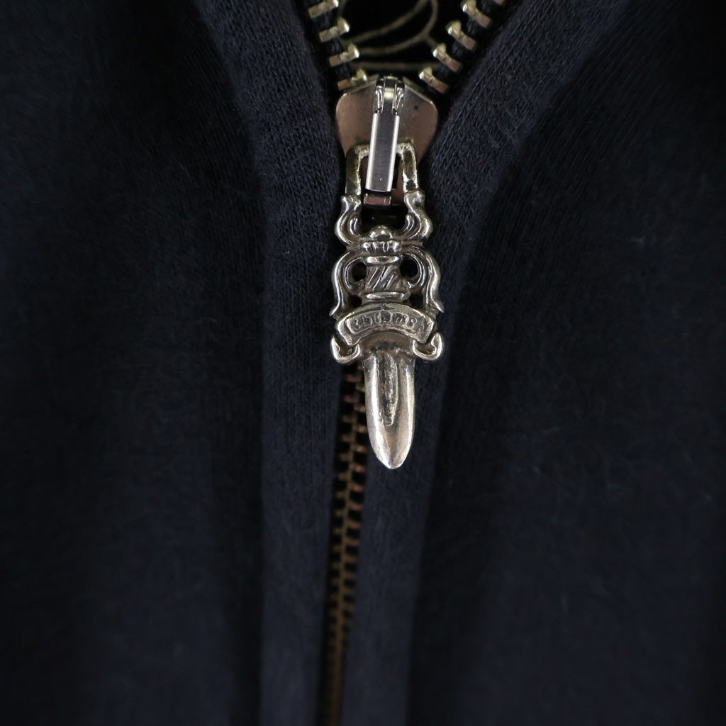 CHROME HEARTS(クロムハーツ) OLD Vine Dagger Zip Hoodie オールド カモフラヴァインダガー 裏地サーマルジップフーディーパーカー ブラック