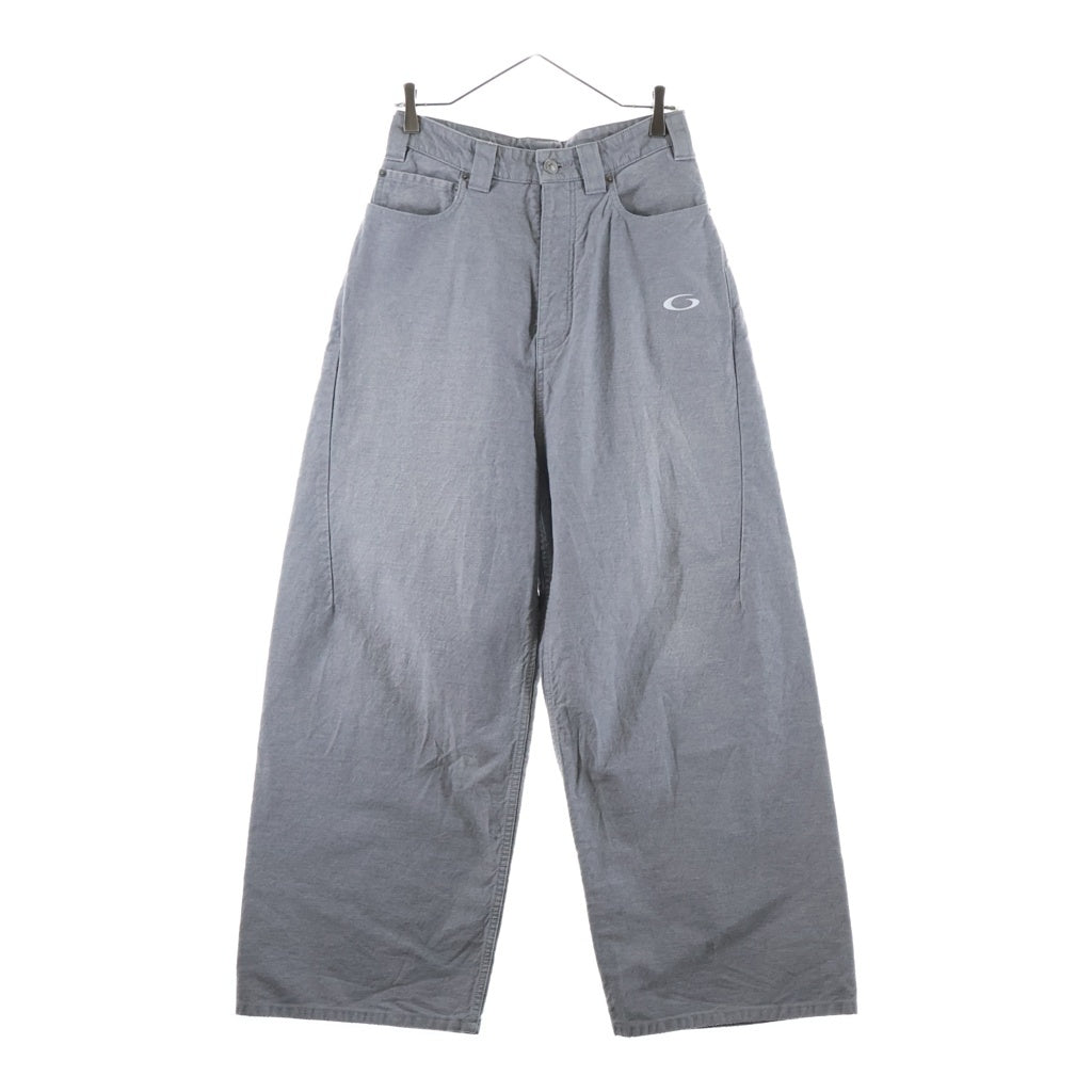 BALENCIAGA(バレンシアガ) 25AW TROMPE-LOEIL DENIM TROUSERS IN SOFT GRAY トロンプルイユ デニムトラウザーズパンツ 838695 TSWB3 グレー
