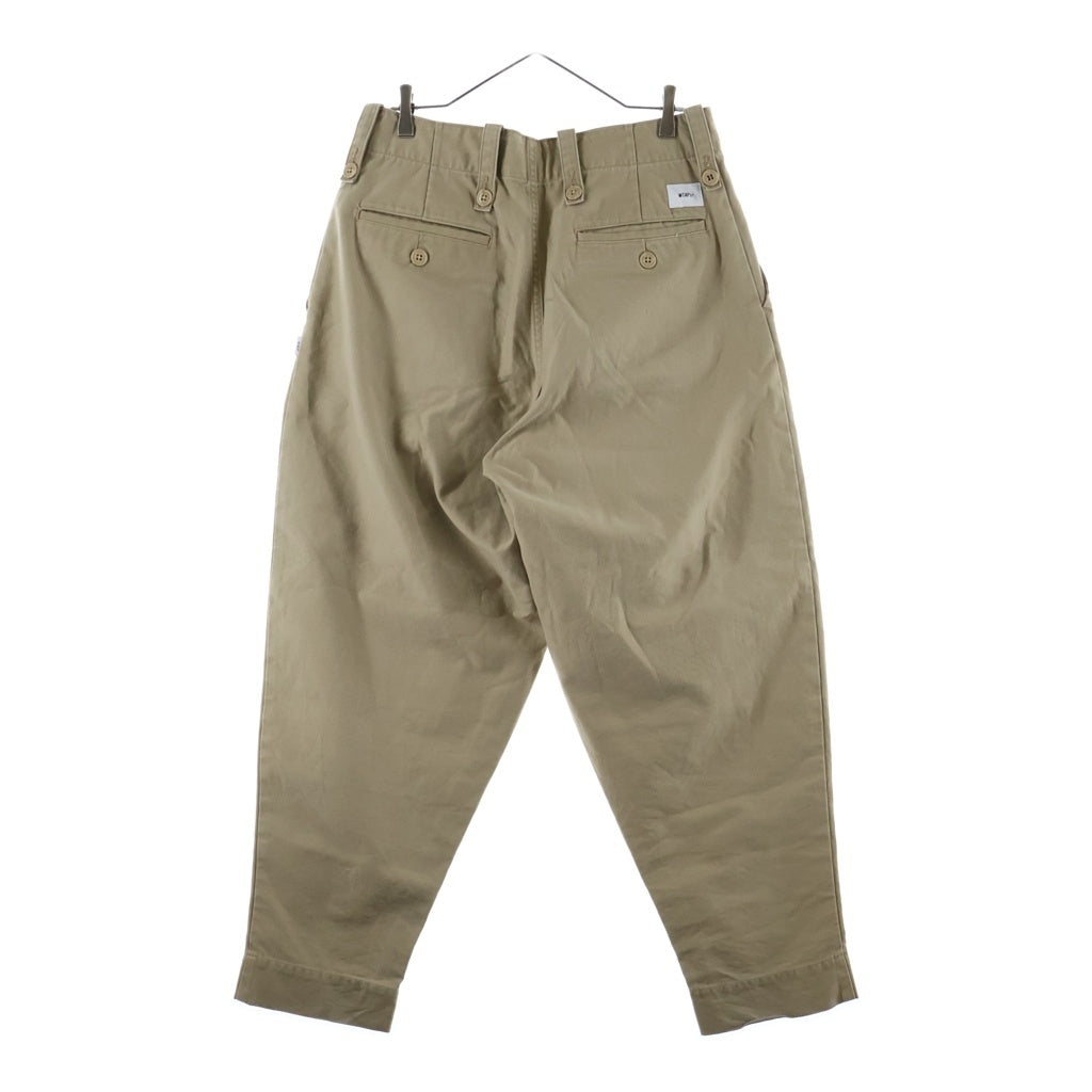 WTAPS(ダブルタップス) 20AW WELDER TROUSERS COTTON SATIN ウェルダー ワイドトラウザーズパンツ 202WVDT-PTM05 ベージュ