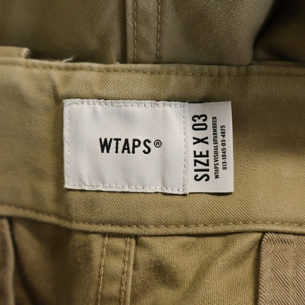WTAPS(ダブルタップス) 20AW WELDER TROUSERS COTTON SATIN ウェルダー ワイドトラウザーズパンツ 202WVDT-PTM05 ベージュ