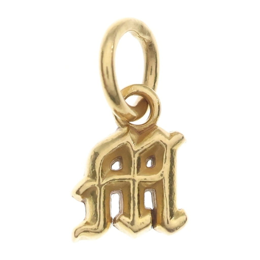 CHROME HEARTS(クロムハーツ) 22K STACK ALPHABET M アルファベットイニシャルスタックチャーム ネックレストップ ゴールド