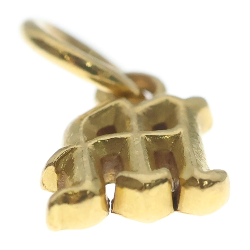 CHROME HEARTS(クロムハーツ) 22K STACK ALPHABET M アルファベットイニシャルスタックチャーム ネックレストップ ゴールド