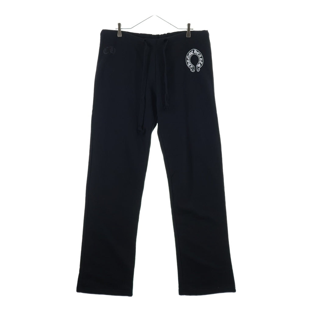 CHROME HEARTS(クロムハーツ) SWEAT PANTS ホースシュープリント リラックスフィットスウェットパンツ ブラック