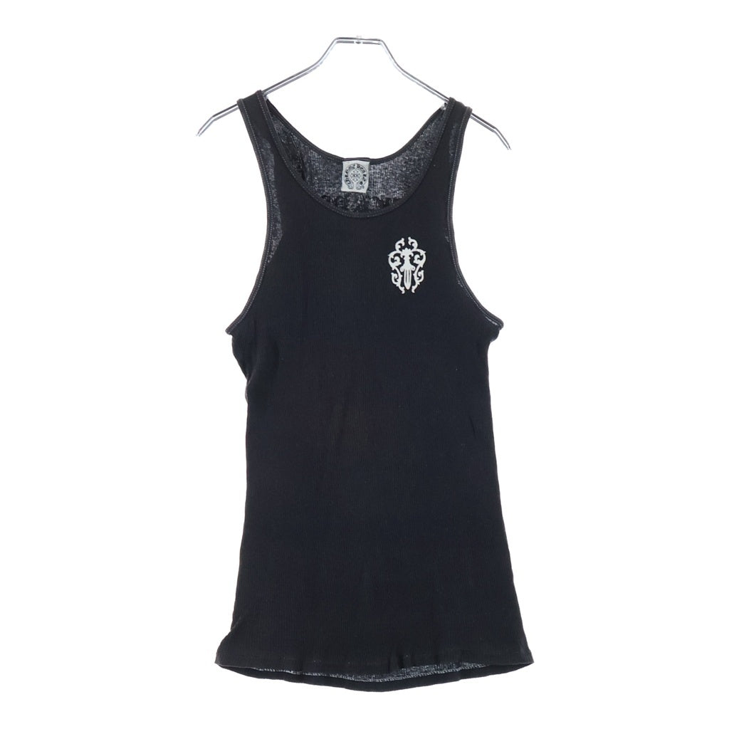 CHROME HEARTS(クロムハーツ) OLD FUCK YOU TOKYO ヴァインダガー ホースシュープリントタンクトップ ノースリーブ ブラック