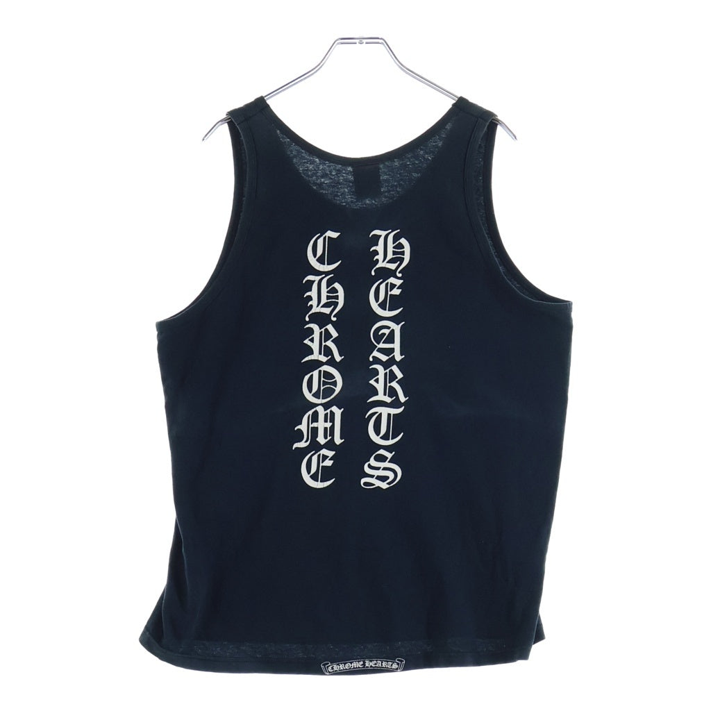 CHROME HEARTS(クロムハーツ) OLD オールド 英字ロゴプリント タンクトップ ノースリーブ ブラック