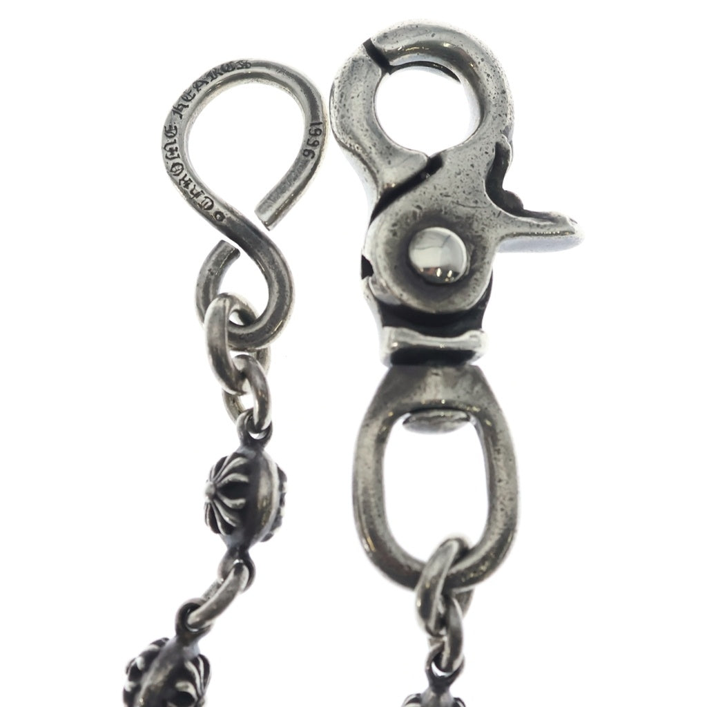 CHROME HEARTS(クロムハーツ) 2BALL SHORT-S/1クリップショート#2クロスボール ウォレットチェーン シルバー BCA063