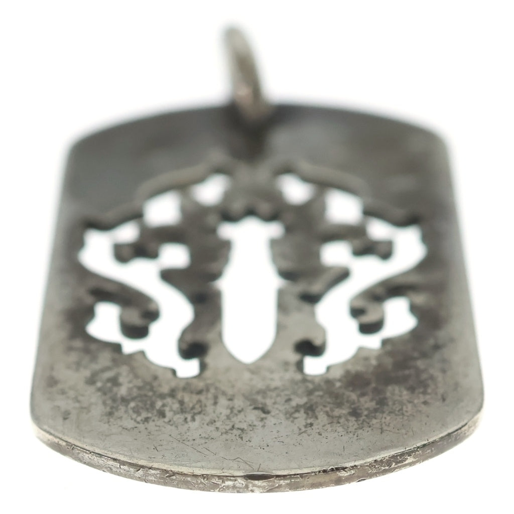 CHROME HEARTS(クロムハーツ) D TAG LRG DAGGER ヴァインダガーカットアウトドッグタグ ラージ ペンダントトップ シルバー BCA240