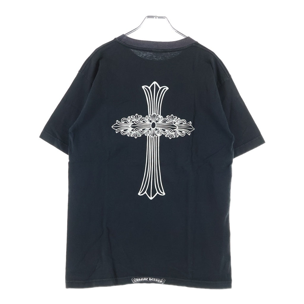 CHROME HEARTS(クロムハーツ) OLD FLORAL オールドフローラル バッグプリント半袖Tシャツ ブラック