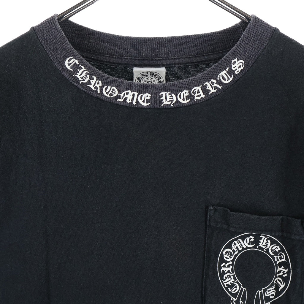 CHROME HEARTS(クロムハーツ) OLD FLORAL オールドフローラル バッグプリント半袖Tシャツ ブラック