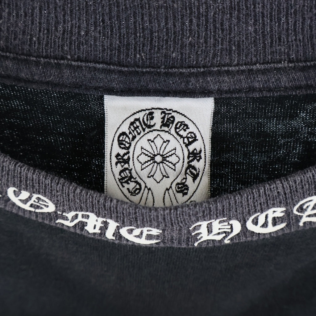 CHROME HEARTS(クロムハーツ) OLD FLORAL オールドフローラル バッグプリント半袖Tシャツ ブラック