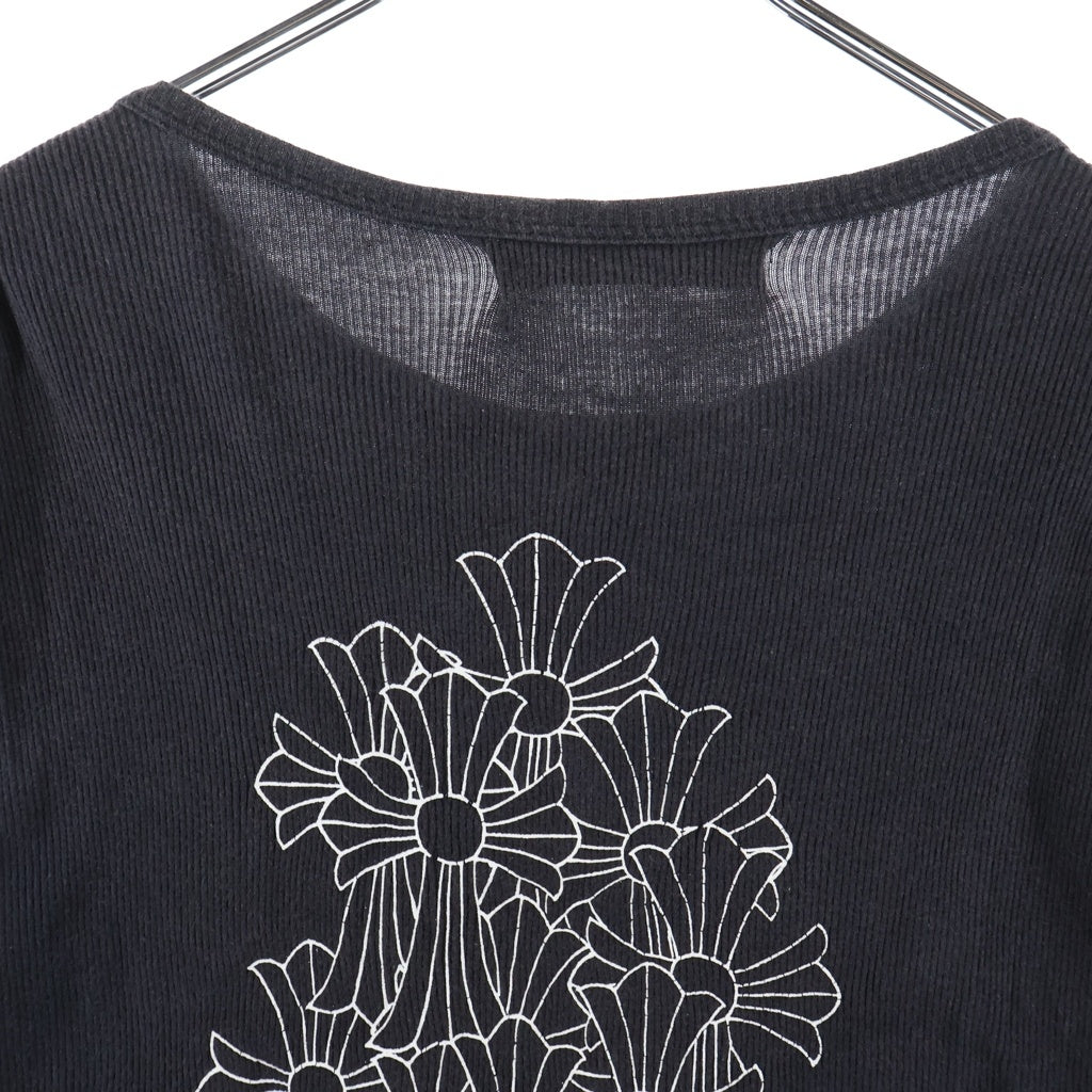 CHROME HEARTS(クロムハーツ) Thermal Tee バックセメタリープリント サーマル半袖カットソー ブラック