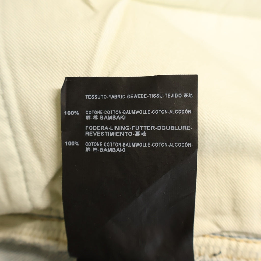 SAINT LAURENT PARIS(サンローランパリ) 13SS D01 M/SL-LW ウォッシュド加工スリムストレートデニムパンツ ブルー 315392 YU068