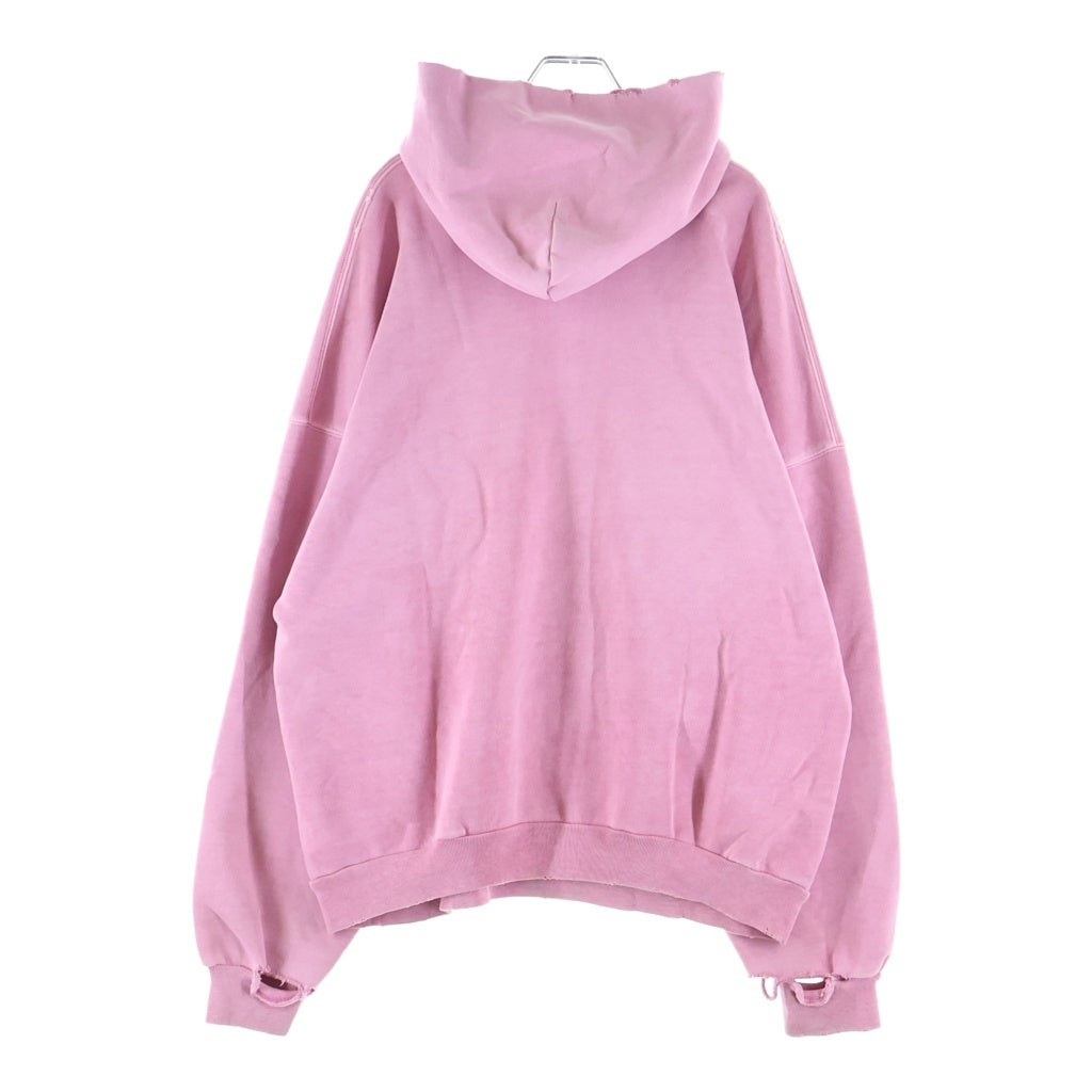 BALENCIAGA(バレンシアガ) 24SS Paris Moon Oversized Hoodie パリスムーン オーバーサイズプルオーバーフーディー パーカー 744462 TQVO2 ピンク