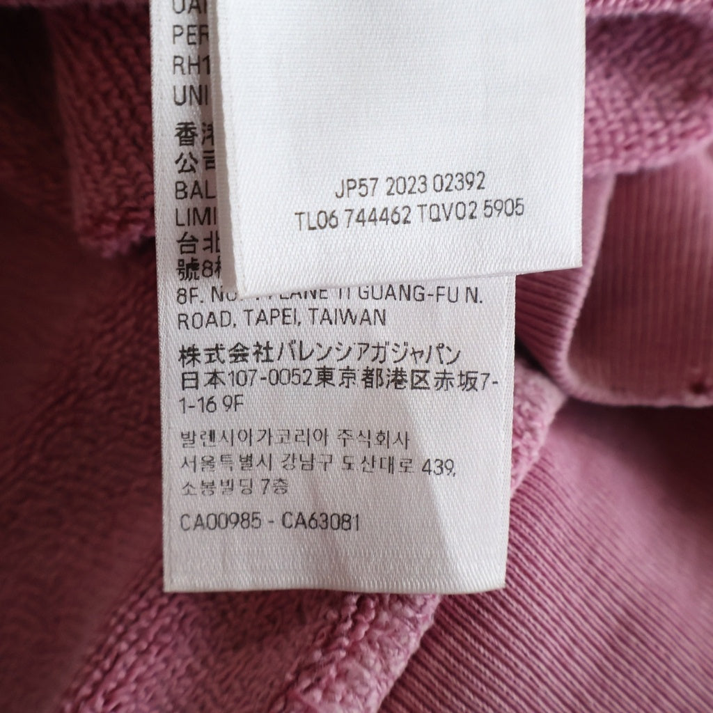 BALENCIAGA(バレンシアガ) 24SS Paris Moon Oversized Hoodie パリスムーン オーバーサイズプルオーバーフーディー パーカー 744462 TQVO2 ピンク