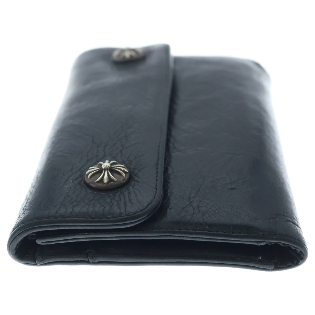 CHROME HEARTS(クロムハーツ) WAVE ウェーブ レザーウォレット 財布 ブラック
