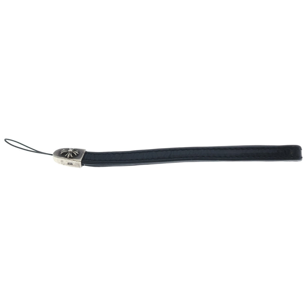 CHROME HEARTS(クロムハーツ) PHONE STRAP CHクロス フォンストラップ 携帯ストラップ ブラック/シルバー