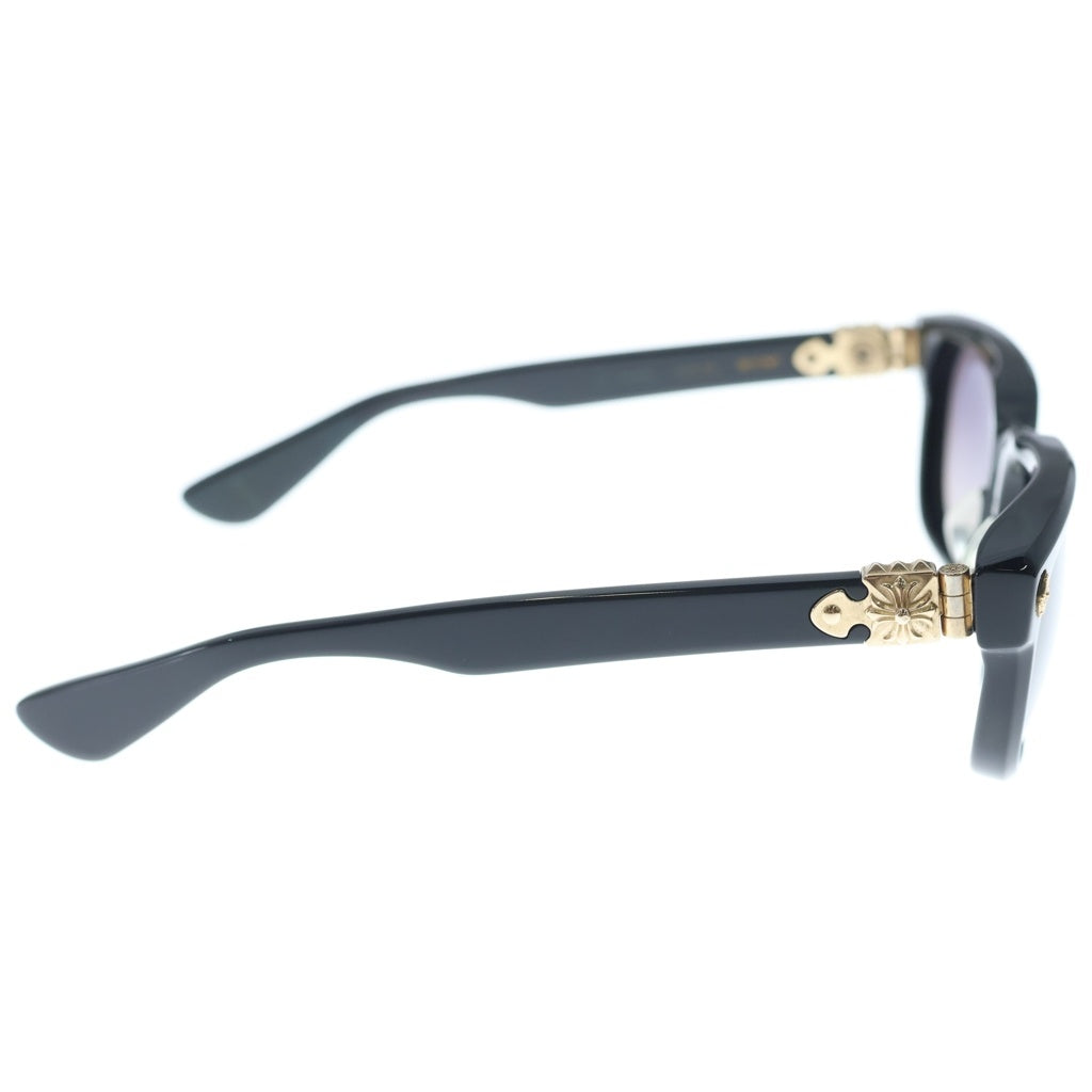 CHROME HEARTS(クロムハーツ) SITONIT CHプラステンプル ウェリントンサングラス 眼鏡 ブラック/ゴールド