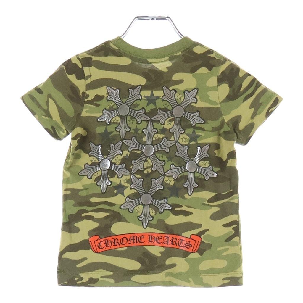 CHROME HEARTS(クロムハーツ) OLD S/S Tee STAR オールド スクロールラベルプリント 半袖Tシャツ カモフラ キッズ