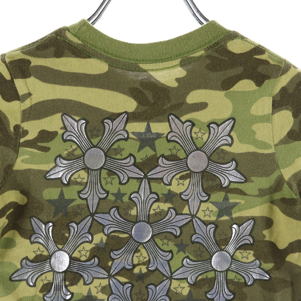 CHROME HEARTS(クロムハーツ) OLD S/S Tee STAR オールド スクロールラベルプリント 半袖Tシャツ カモフラ キッズ
