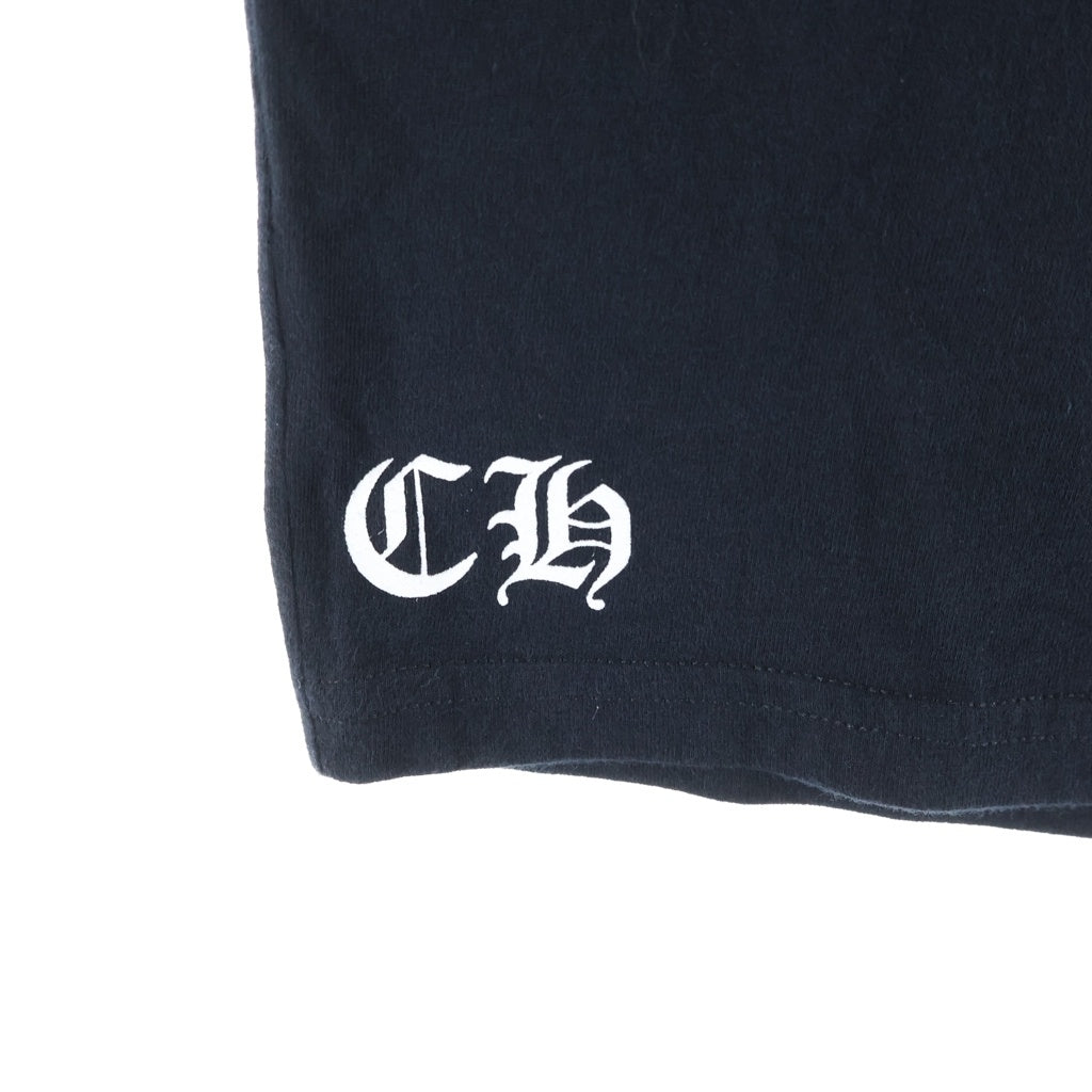 CHROME HEARTS(クロムハーツ) OLD S/S Tee FLORAL オールド ホースシューフローラルクロスプリント 半袖Tシャツ ブラック/レッド キッズ
