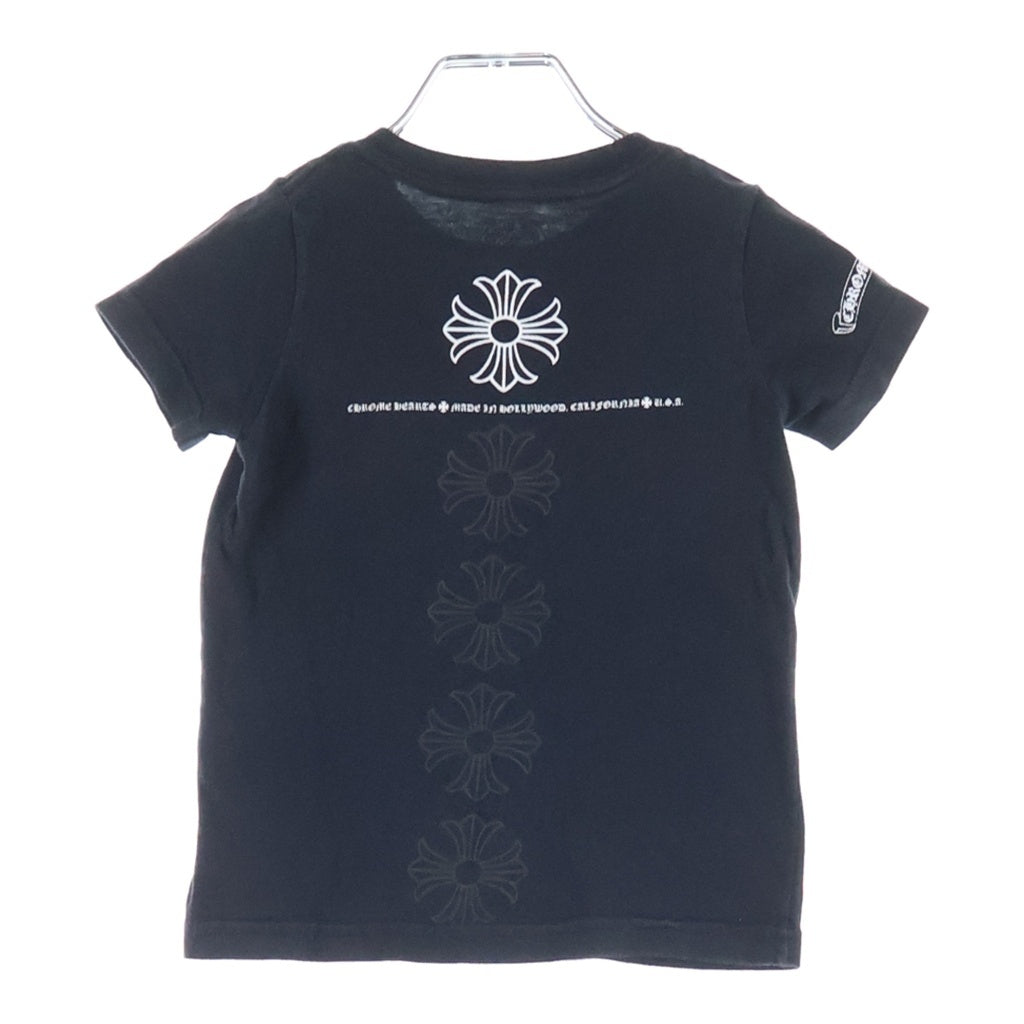 CHROME HEARTS(クロムハーツ) OLD S/S Tee CH PULS オールド CHプラス バックプリント 半袖Tシャツ ブラック キッズ