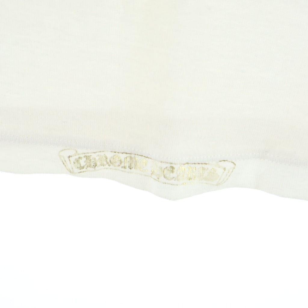 CHROME HEARTS(クロムハーツ) OLD S/S Tee Hairy Cross スクロールラベルプリント Vネックタンクトップ ホワイト レディース