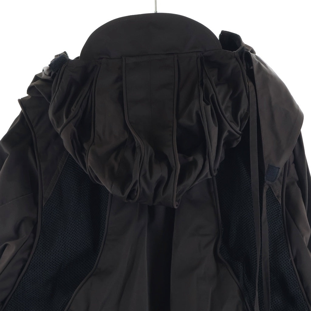 FFFPOSTALSERVICE(トリプルエフポスタルサービス) 26SS Parachute Hooded Wired Jacket パラシュートフーデッドワイヤージャケット FFFPSSS2606 ブラウン