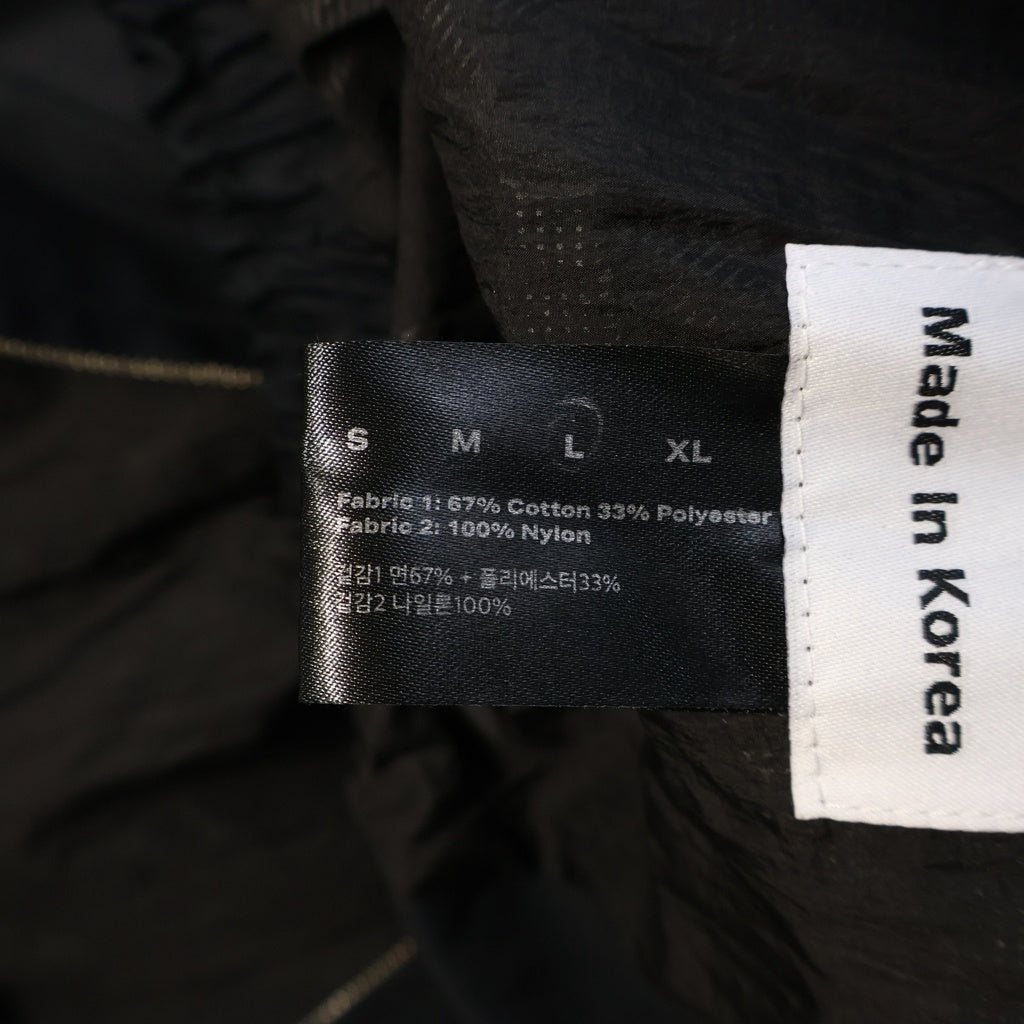 FFFPOSTALSERVICE(トリプルエフポスタルサービス) 25AW Reia Hooded Work Jacket レイアフーデッドクロップドワークジャケット FFFPSFW2503 ブラック