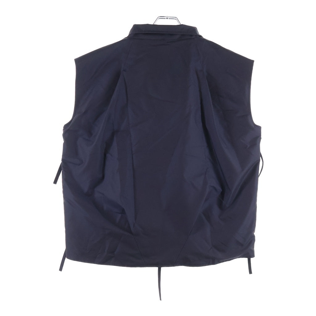 FFFPOSTALSERVICE(トリプルエフポスタルサービス) 26SS Darted Kalf Vest ダーツジップデザインオーバーサイズベスト ジャケット FFFPSSS2612 バイオレットパープル