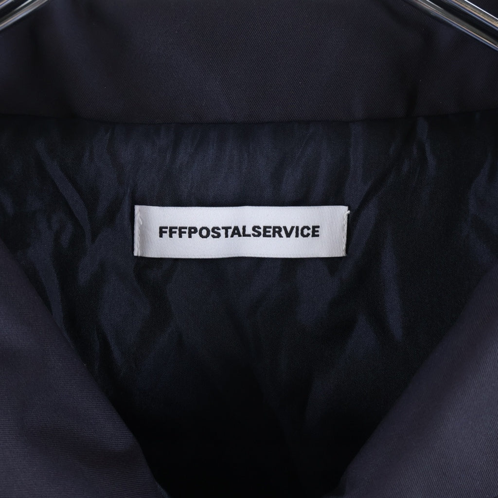 FFFPOSTALSERVICE(トリプルエフポスタルサービス) 26SS Darted Kalf Vest ダーツジップデザインオーバーサイズベスト ジャケット FFFPSSS2612 バイオレットパープル