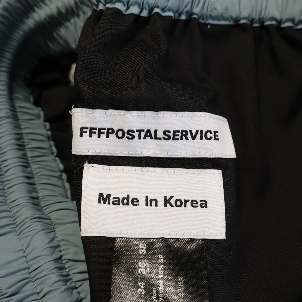 FFFPOSTALSERVICE(トリプルエフポスタルサービス) 26SS Enigma Super Wide Track Pants エニグマスーパーワイドトラックパンツ FFFPSSS2621 ブルー