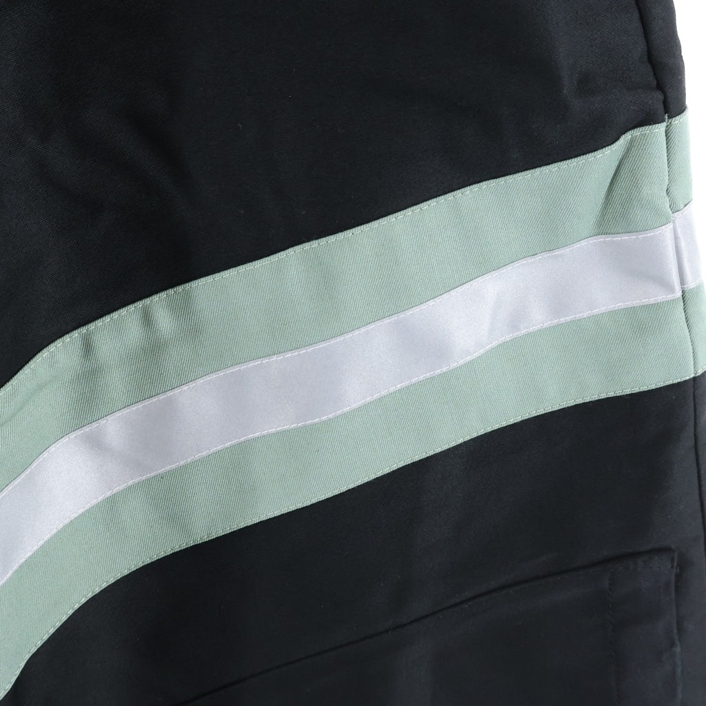 FFFPOSTALSERVICE(トリプルエフポスタルサービス) 26SS FF Bunker Trouser リフレクターテープワックスバンカーワイドパンツ FFPFSSS2613 ブラック