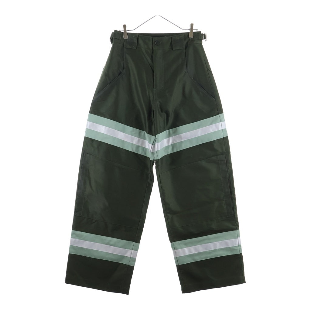 FFFPOSTALSERVICE(トリプルエフポスタルサービス) 26SS FF Bunker Trouser リフレクターテープワックスバンカーワイドパンツ FFPFSSS2613 カーキ